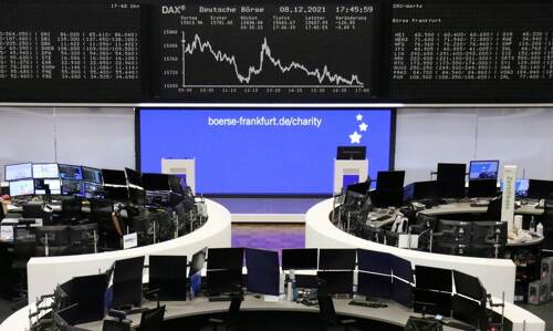 European shares fall again on Omicron worries