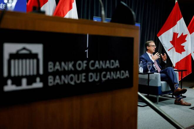 Bank of Canada Governor Tiff Macklem takes part in an event at the Bank of Canada in Ottawa