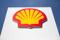 A logo for Shell is seen on a garage forecourt in central London
