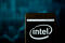 Intel logo is seen on an smartphone