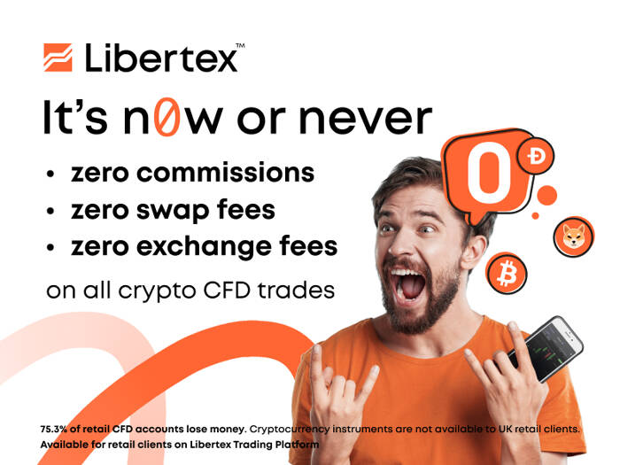 Libertex loại bỏ 3 loại phí giao dịch CFD tiền điện tử