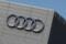 An Audi logo is seen at the Audi Center Brussels car dealer, amid the coronavirus disease (COVID-19) outbreak, in Brussels