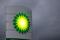 An illuminated BP logo is seen at a petrol station in Gateshead, Britain September 23, 2021