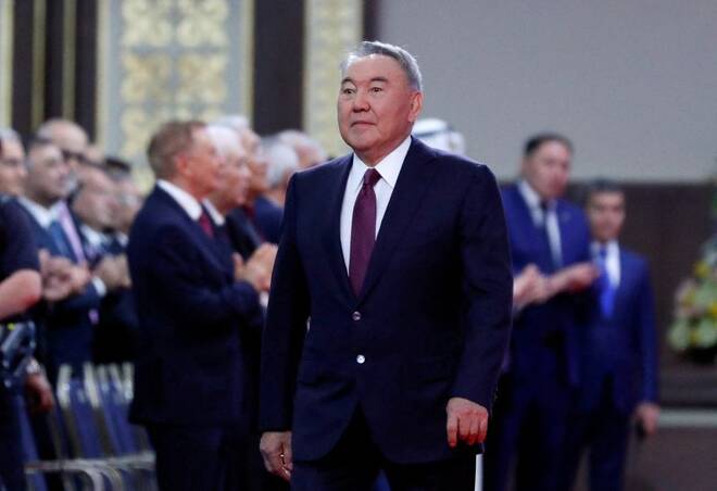 Former Kazakh president Nursultan Nazarbayev attends President Tokayev's inauguration ceremony