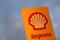The logo of Royal Dutch Shell is seen at a petrol station in Sint-Pieters-Leeuw