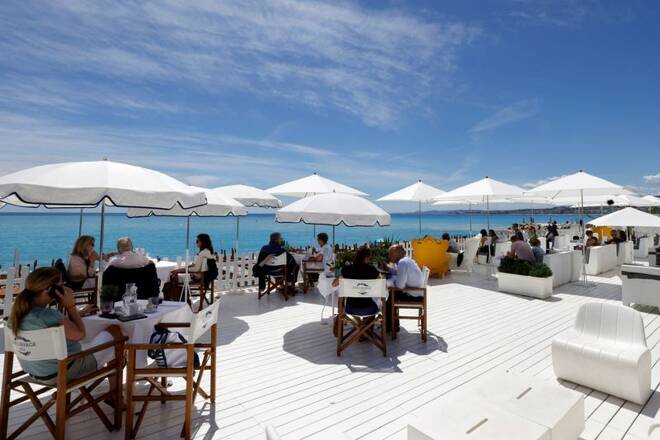 Restaurants welcome customers onto terraces in Nice as France lifts more restrictions