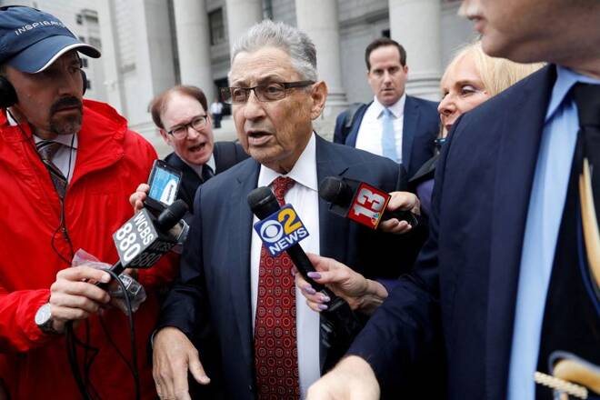 Former New York Assembly Speaker Sheldon Silver leaves federal court after his sentencing hearing following his conviction on federal corruption charges in Manhattan