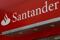 The logo of Santander bank is seen at a branch in Mexico City