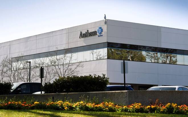 The office building of health insurer Anthem is seen in Newbury Park, California