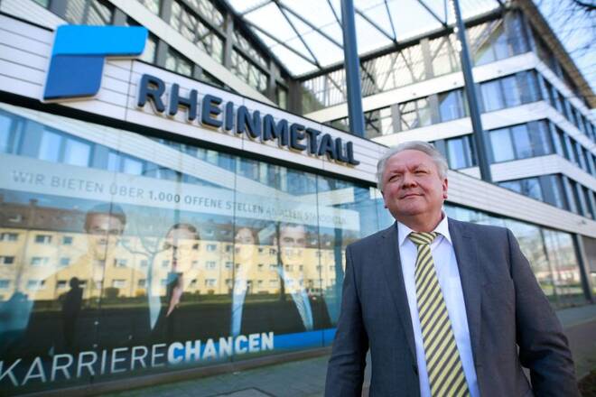 Papperger CEO of Germany's Rheinmetall AG poses after presenting the Company's 2019 annual report in Duesseldorf