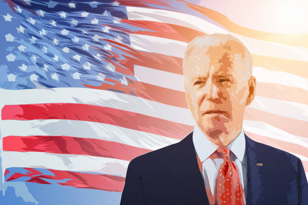 Cagliari,,Italy,4/11/2020.,Portrait,Of,Joe,Biden,New,President,Of