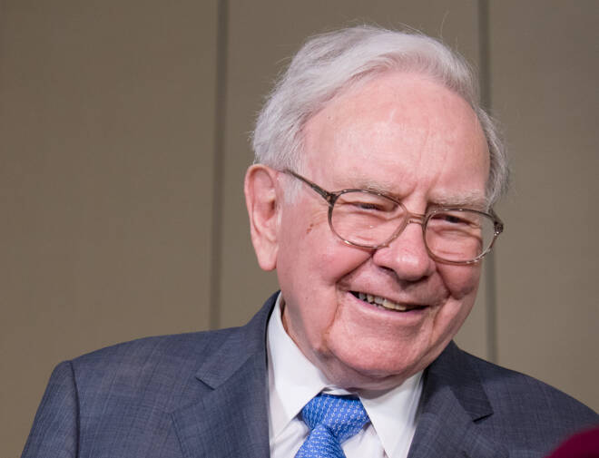 Warren,Buffett,,Chairman,And,Ceo,Of,Berkshire,Hathaway,Is,Interviewed fxempire