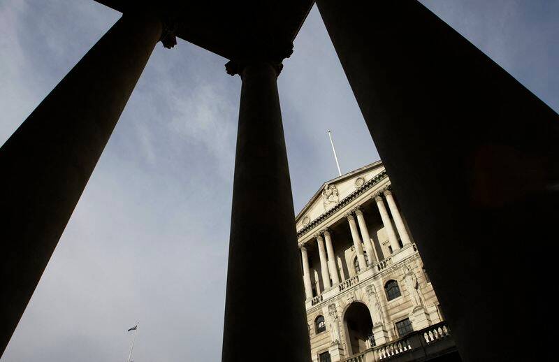 A view of Britain's Bank of England in the city of London