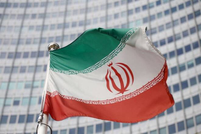 Iran's flag pictured in March