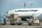 A Lufthansa cargo aircraft is pictured at Frankfurt airport