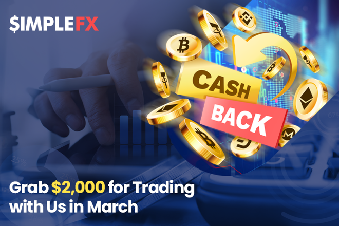 $2,000 Giveaway for Every SimpleFX Trader! Only in March