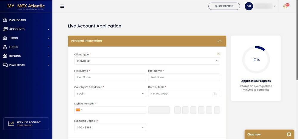 Online application