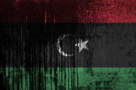 Libya,Flag,Depicted,In,Paint,Colors,On,Old,And,Dirty