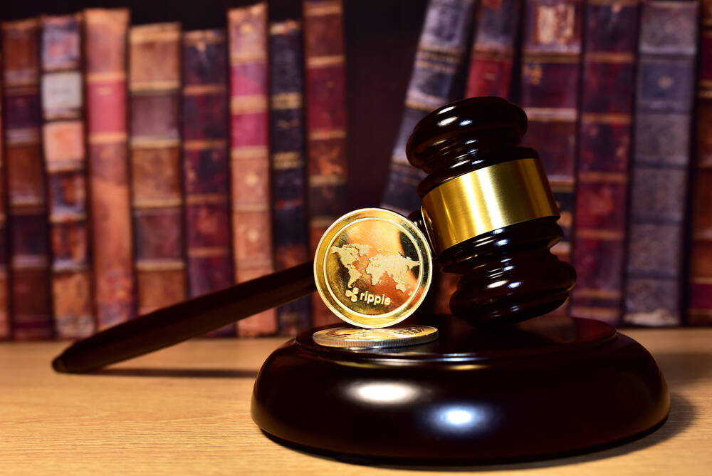 Judge,Hammer,And,Xrp,Crypto,Coin.,Justice,Courtroom.,Ripple,Demands