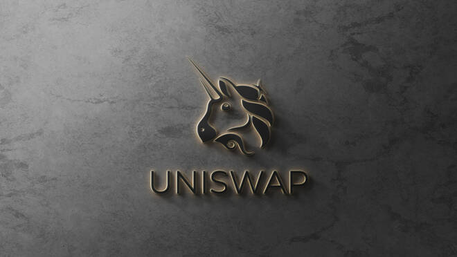 Decentralized,Exchange,Uniswap,Coin,(uni,Coin),Is,Displayed,On,A