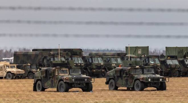 U.S. troops establish base in southeastern Poland