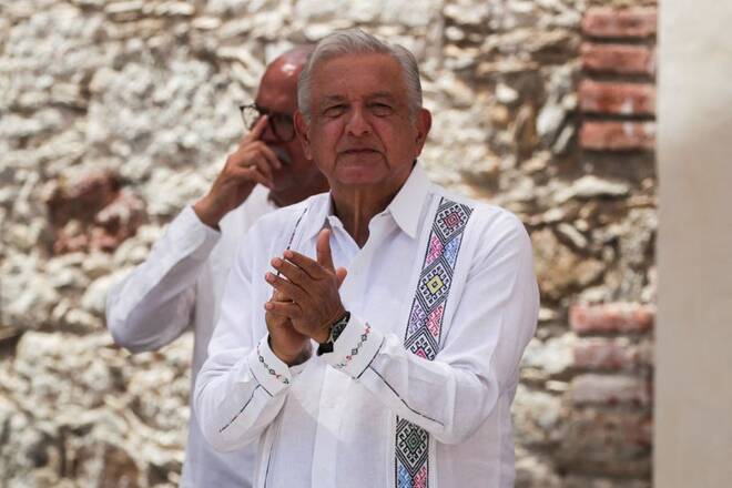 Mexico's President Lopez Obrador visits the new Museum of Islas Marias, in Isla Maria Madre
