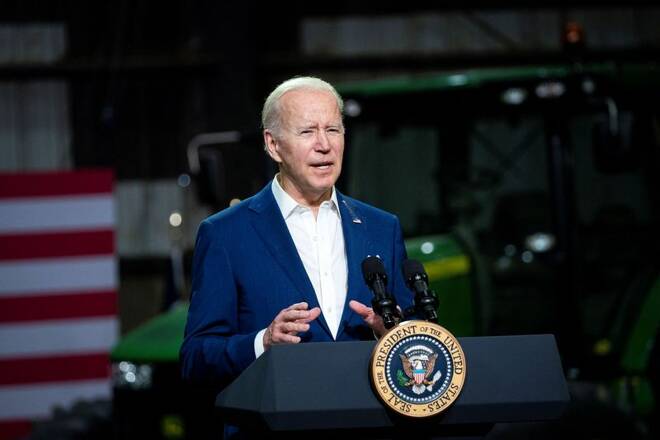 U.S. President Biden visits a POET Bioprocessing plant in Menlo, Iowa