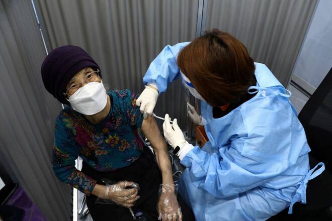 South Korea starts first vaccinations for senior citizens