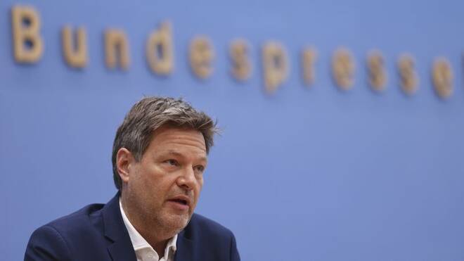 German Economy and Climate Change Minister Habeck at news conference in Berlin