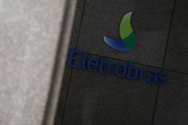 The logo of Brazil's power company Eletrobras is seen in Rio de Janeiro