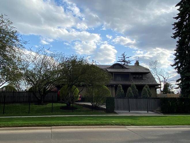 Billionaire investor Warren Buffett's home is pictured, in Omaha