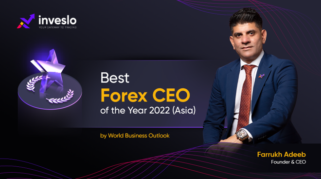 Inveslo’s Founder & CEO Awarded with ‘Best Forex CEO Asia 2022’  