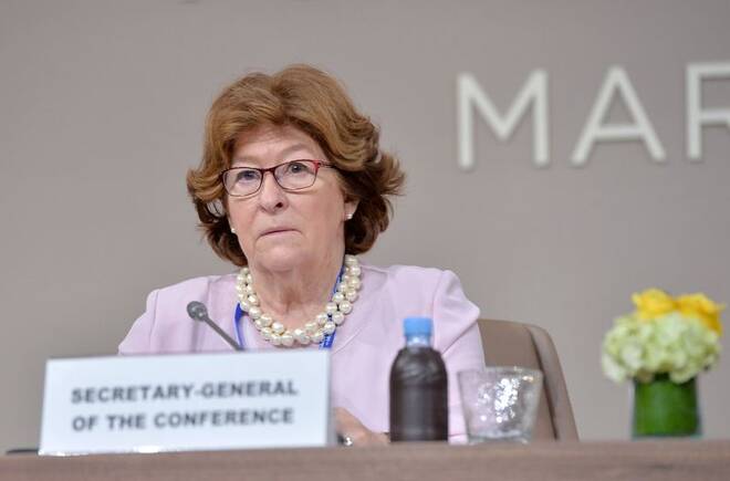 The United Nations Special Representative for International Migration, Louise Arbour, attends the Intergovernmental Conference to Adopt the Global Compact for Safe, Orderly and Regular Migration, in Marrakesh