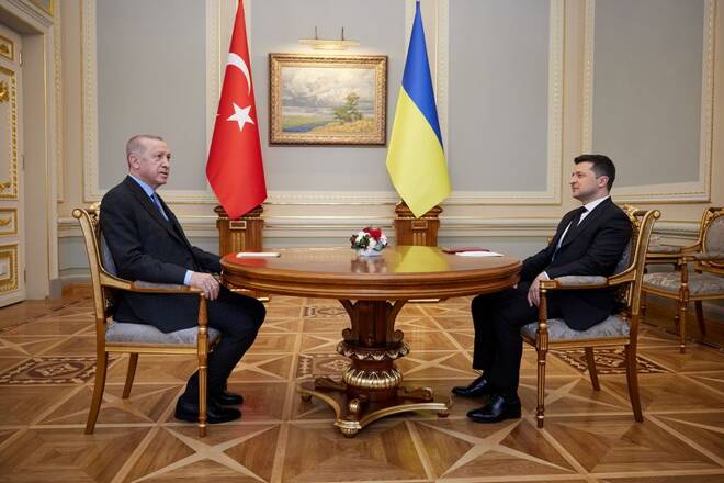 FILE PHOTO - Turkish President Tayyip Erdogan visits Ukraine