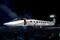 A mockup of the Gulfstream G700 is unveiled during a news conference at the National Business Aviation Association (NBAA) exhibition in Las Vegas