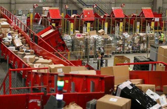 Belgian post company Bpost struggles to deliver massive amounts of parcels during the Christmas period amid the COVID-19 outbreak