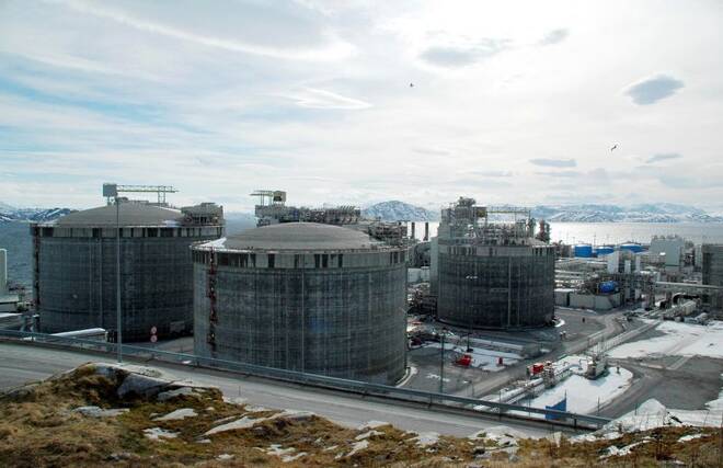 The world's northernmost LNG plant on Melkoeya island near Hammerfest