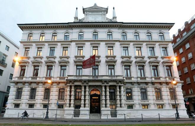 Headquarters of the Italian insurance company Generali are seen in Trieste