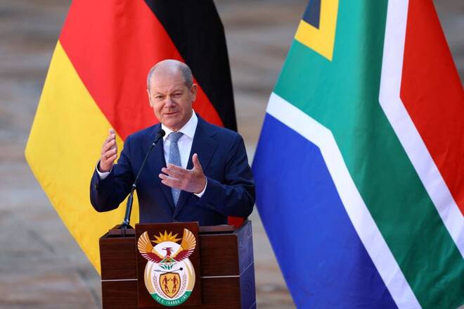 South Africa's President Ramaphosa and Germany's Chancellor Scholz hold joint news conference