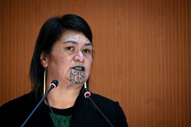 New Zealand Foreign Minister Nanaia Mahuta speaks during a session of the UN Human Rights Council in Geneva
