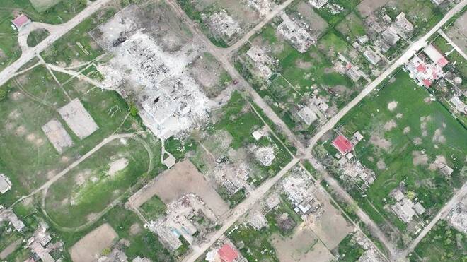Drone footage shows destruction in Oleksandrivka, Kherson region