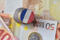 Euro coin and France Flag FX Empire