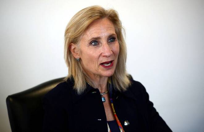Director of the Serious Fraud Office (SFO) Lisa Osofsky speaks to Reuters in London