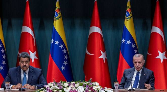 Turkey's President Tayyip Erdogan meets with Venezuelan President Nicolas Maduro in Ankara