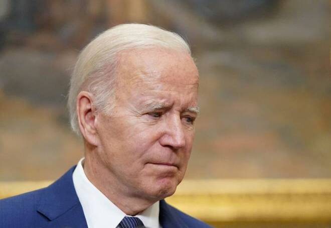 U.S. President Joe Biden makes a statement about the school shooting in Uvalde