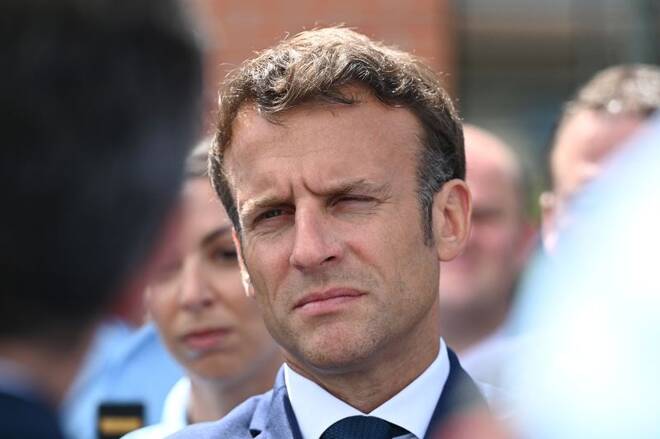 President Macron visits National Gendarmerie Brigade of Gaillac