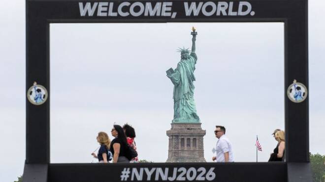 NY AND NJ officials hold watch party for FIFA World Cup announcements in New Jersey