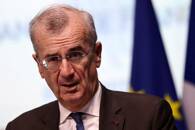 Bank of France Governor Francois Villeroy de Galhau attends a meeting in Paris