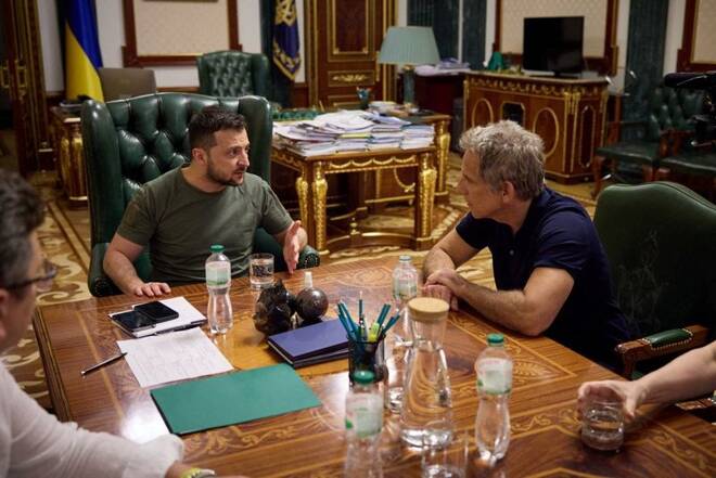 Hollywood actor Stiller meets Ukraine's President Zelenskiy in Kyiv