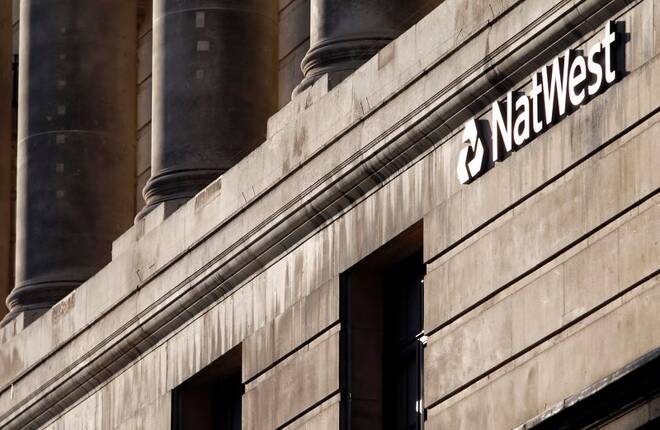 A branch of NatWest Bank is seen in the City of London
